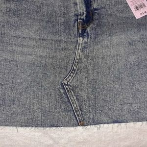 Wild Fable Blue Distressed Denim Mini Skirt Size 0